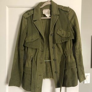 Anthropologie Army Green Jacket